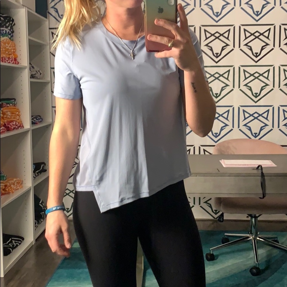 Lululemon Asymmetric Mech Cutout Short Sleeve